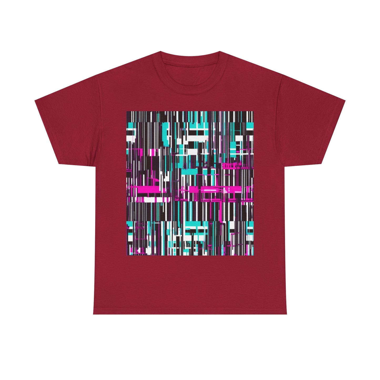 boostlete-am-crew-pattern-barcode-bold-0023 — Unisex Heavy Cotton Tee (Gildan 5000)