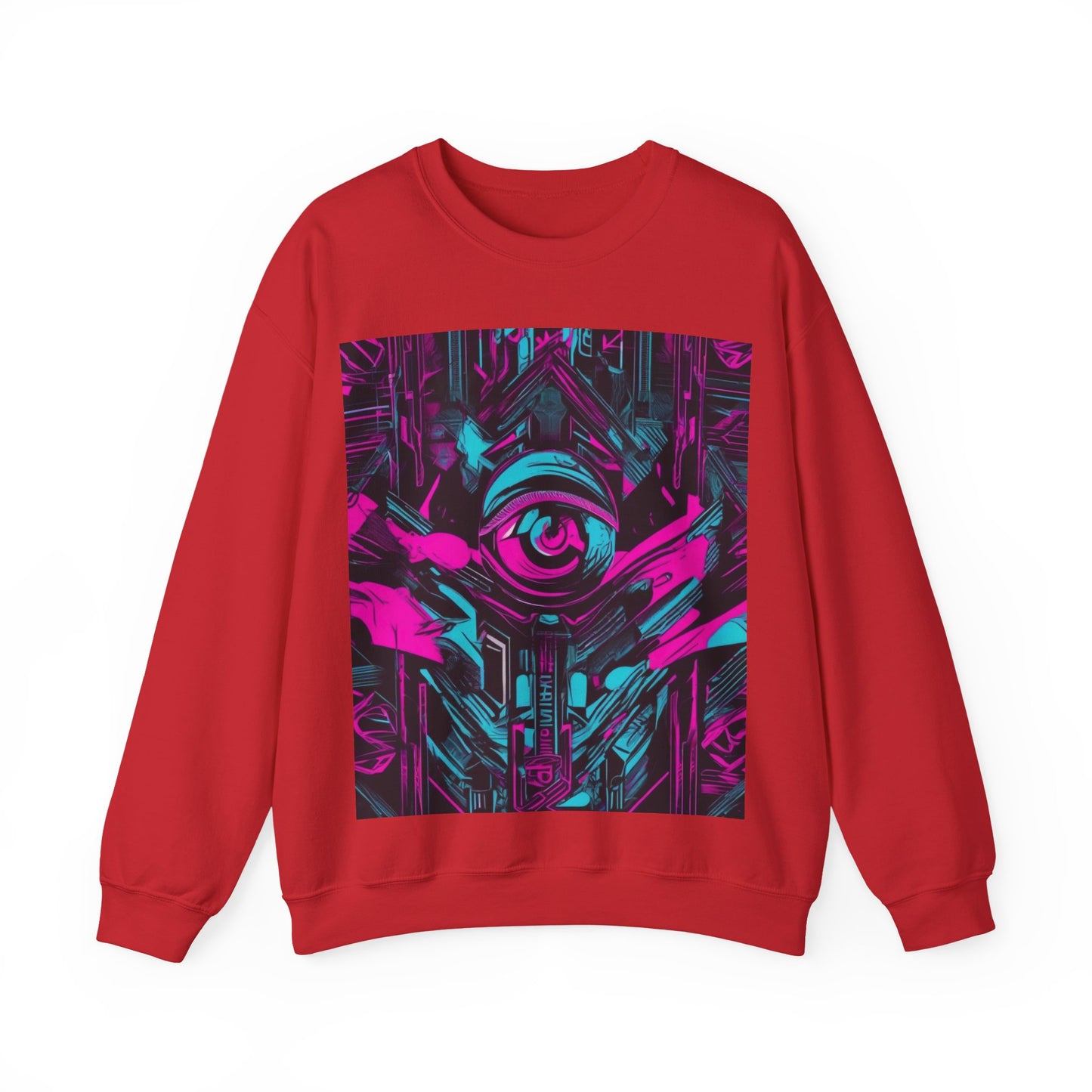 boostlete-iron-intent-type-eyes-up-forward-big-line-art-0065 — Unisex Heavy Blend Crewneck Sweatshirt (Gildan)