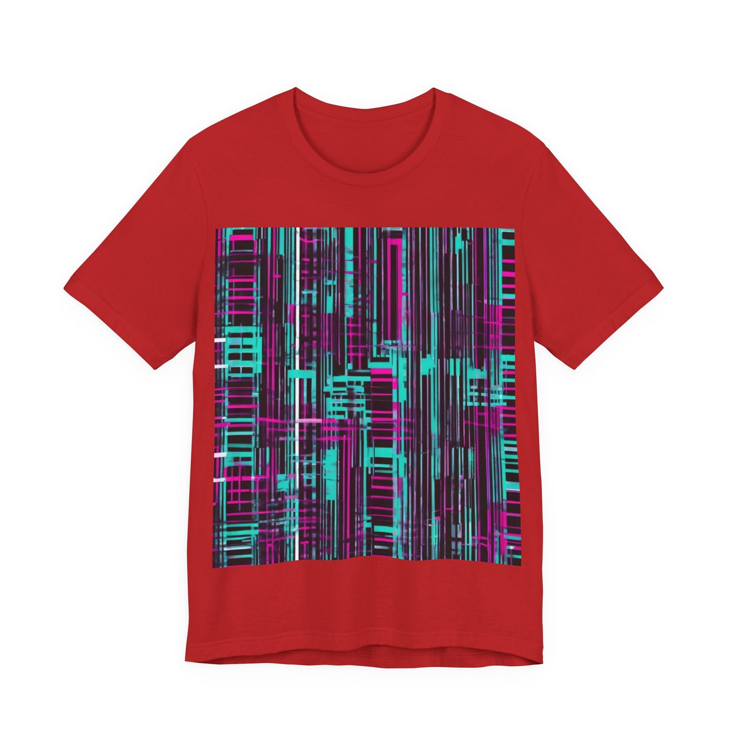 boostlete-field-day-pattern-barcode-retro-0275 — Unisex Jersey Short Sleeve (B+C 3001)