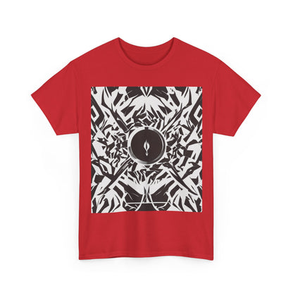 boostlete-am-crew-icon-flame-matte-geometric-0286 — Unisex Heavy Cotton Tee (Gildan 5000)