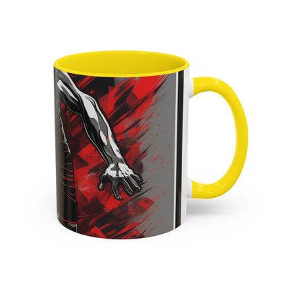 boostlete-field-day-scene-sprinter-glitch-badge-0284 — Accent Mug 11oz/15oz