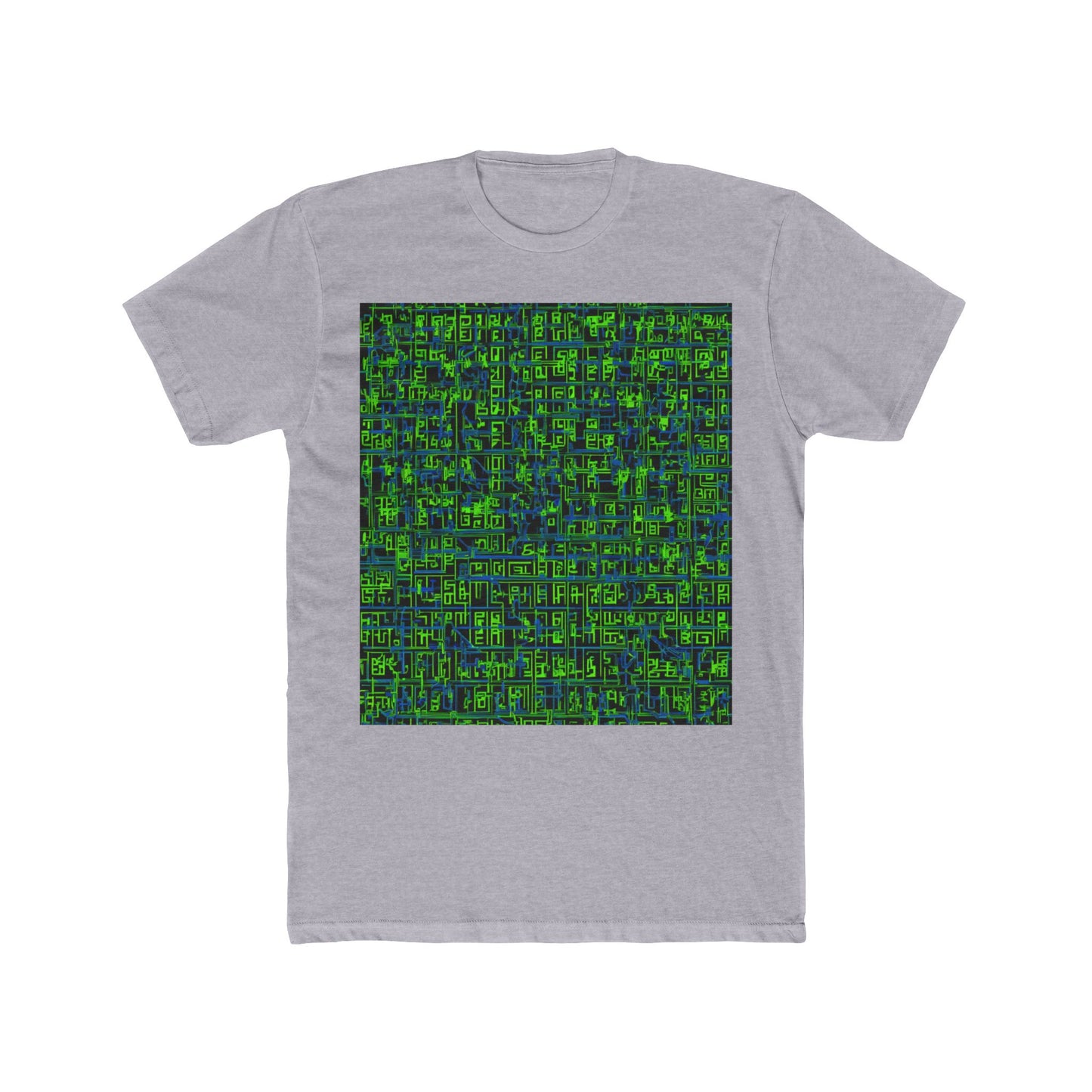 boostlete-mile-by-mile-pattern-plate-number-blueprint-0147 — Unisex Cotton Crew Tee (NL 3600)