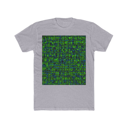 boostlete-mile-by-mile-pattern-plate-number-blueprint-0147 — Unisex Cotton Crew Tee (NL 3600)
