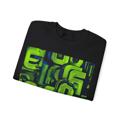 boostlete-boost-mode-type-progress-beats-perfect-vertical-engraved-0253 — Unisex Heavy Blend Crewneck Sweatshirt (Gildan)