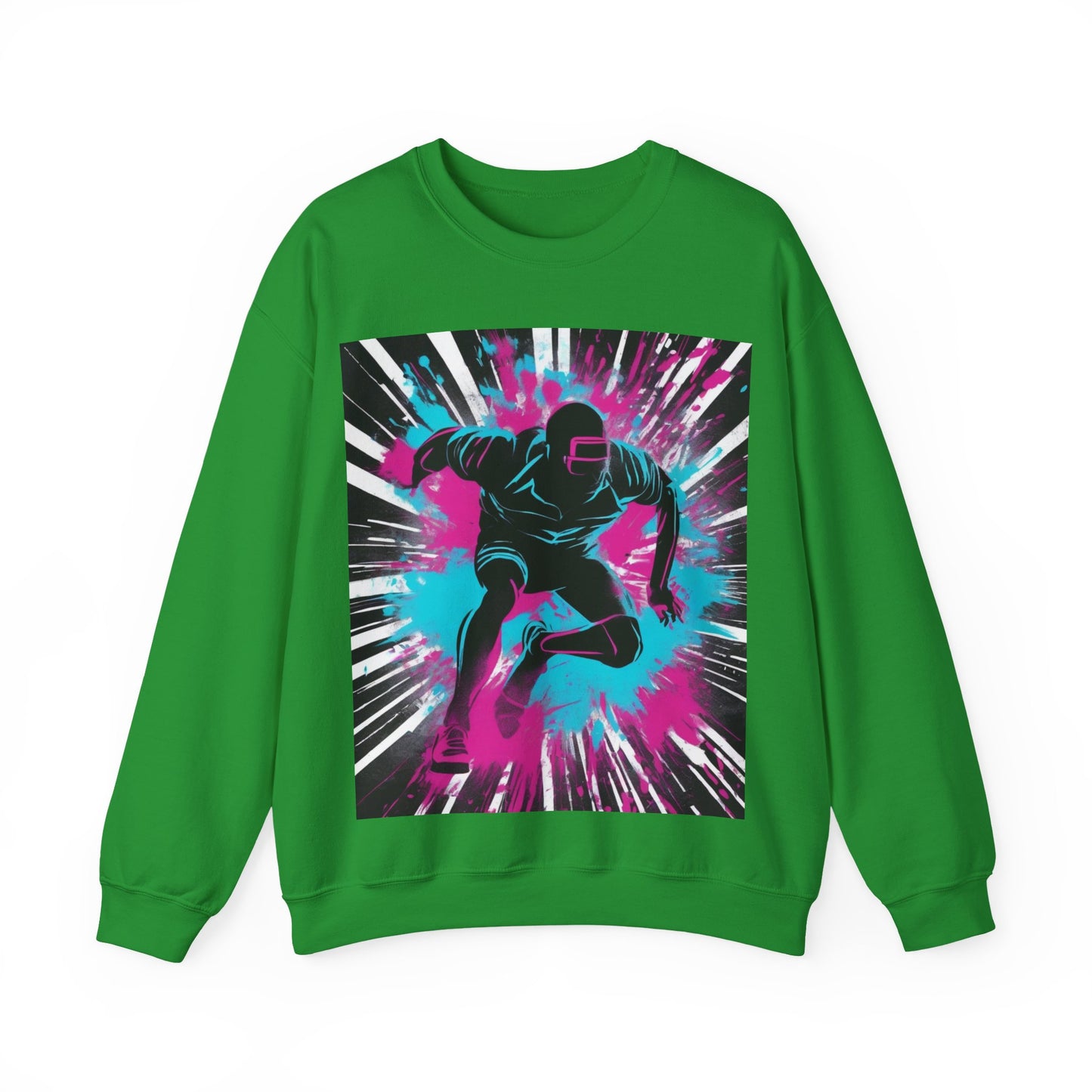 boostlete-recovery-progress-scene-sprinter-chalk-bold-0220 — Unisex Heavy Blend Crewneck Sweatshirt (Gildan)