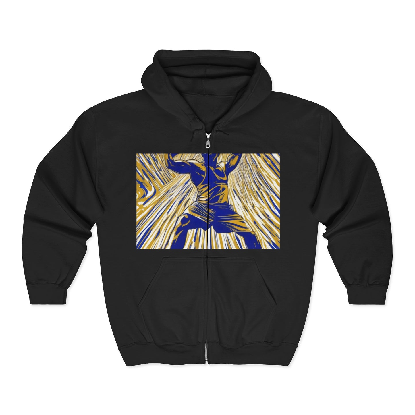 boostlete-rise-grind-scene-kettlebell-speed-engraved-0180 — Unisex Heavy Blend Full-Zip Hooded Sweatshirt