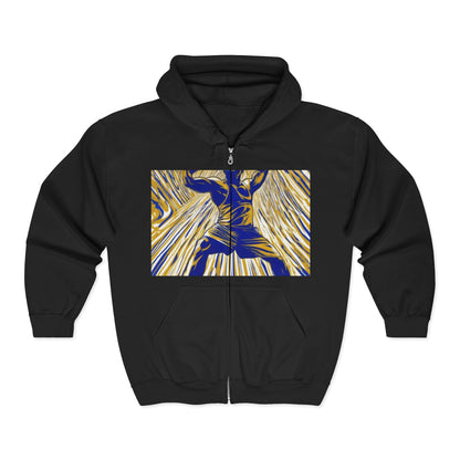 boostlete-rise-grind-scene-kettlebell-speed-engraved-0180 — Unisex Heavy Blend Full-Zip Hooded Sweatshirt