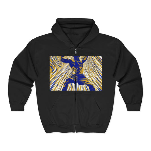 boostlete-rise-grind-scene-kettlebell-speed-engraved-0180 — Unisex Heavy Blend Full-Zip Hooded Sweatshirt