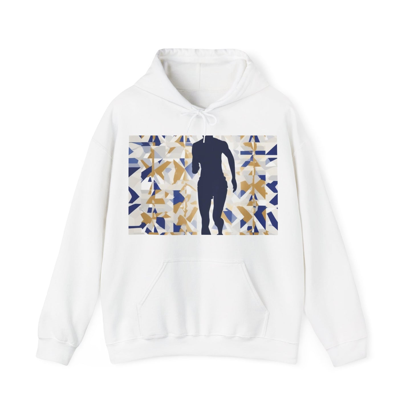 boostlete-recovery-progress-scene-marathoner-matte-geometric-0448 — Unisex Heavy Blend Hooded Sweatshirt (Gildan)