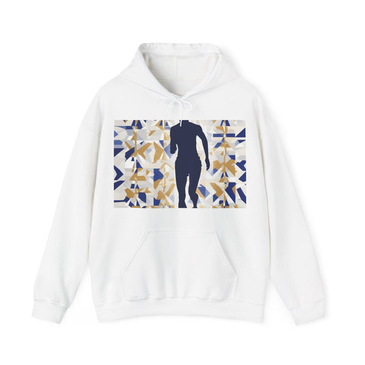 boostlete-recovery-progress-scene-marathoner-matte-geometric-0448 — Unisex Heavy Blend Hooded Sweatshirt (Gildan)