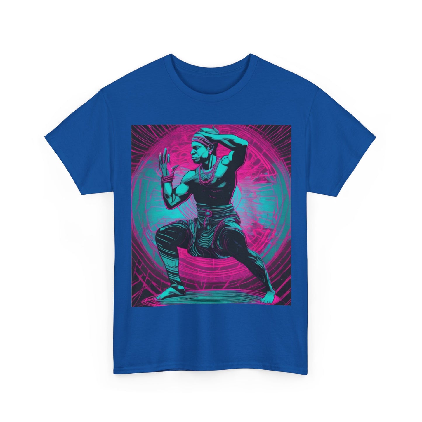 boostlete-rise-grind-scene-yogi-motion-line-art-0240 — Unisex Heavy Cotton Tee (Gildan 5000)