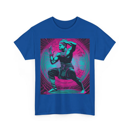 boostlete-rise-grind-scene-yogi-motion-line-art-0240 — Unisex Heavy Cotton Tee (Gildan 5000)