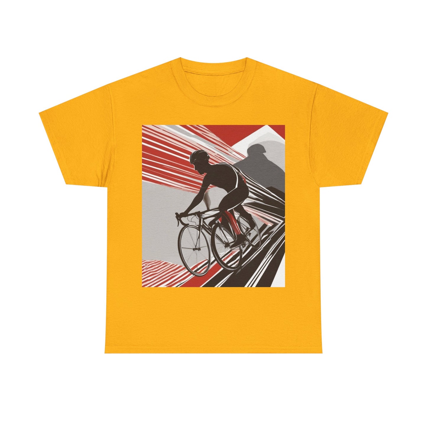 boostlete-boost-mode-scene-cyclist-speed-geometric-0208 — Unisex Heavy Cotton Tee (Gildan 5000)