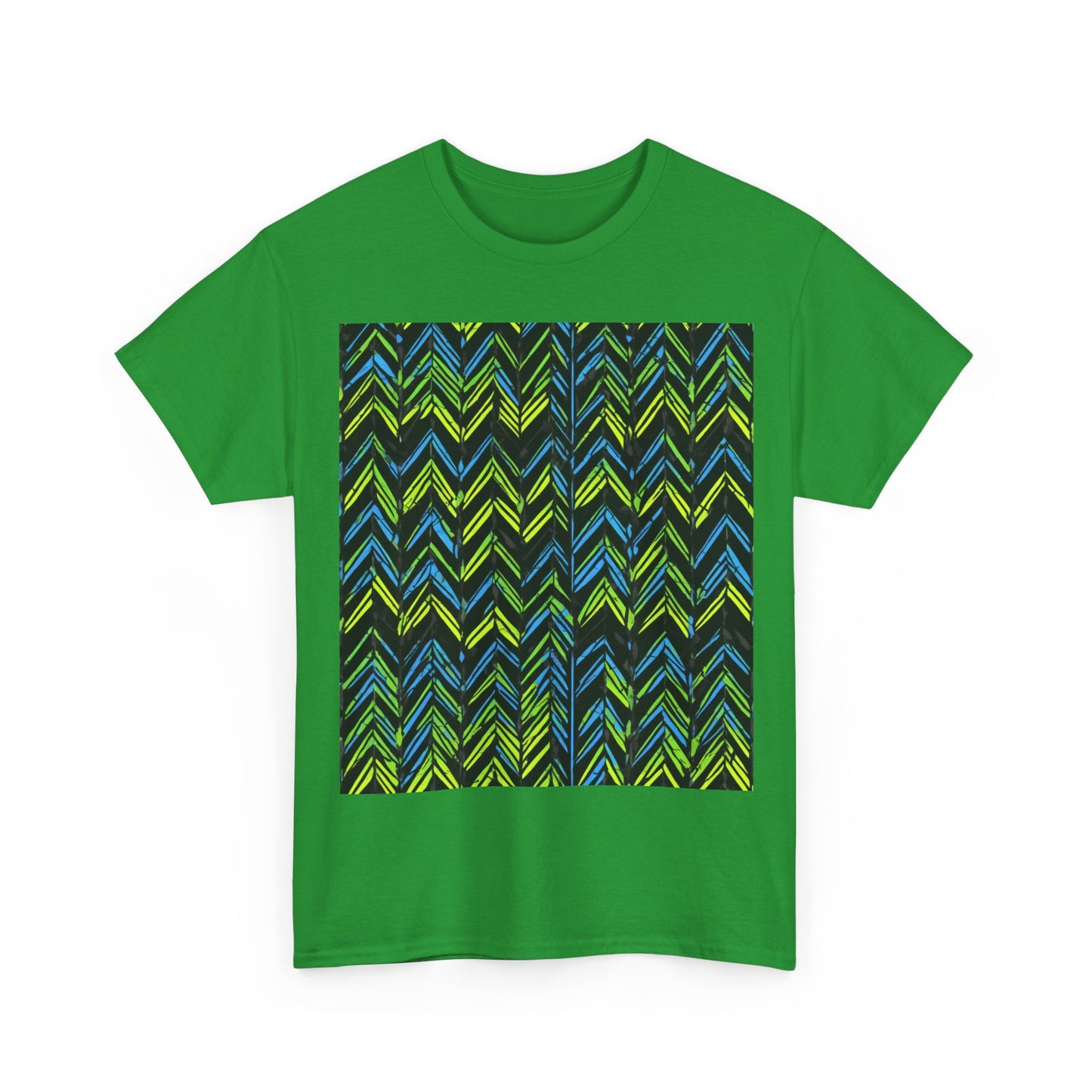 boostlete-mile-by-mile-pattern-chevron-monoline-0051 — Unisex Heavy Cotton Tee (Gildan 5000)