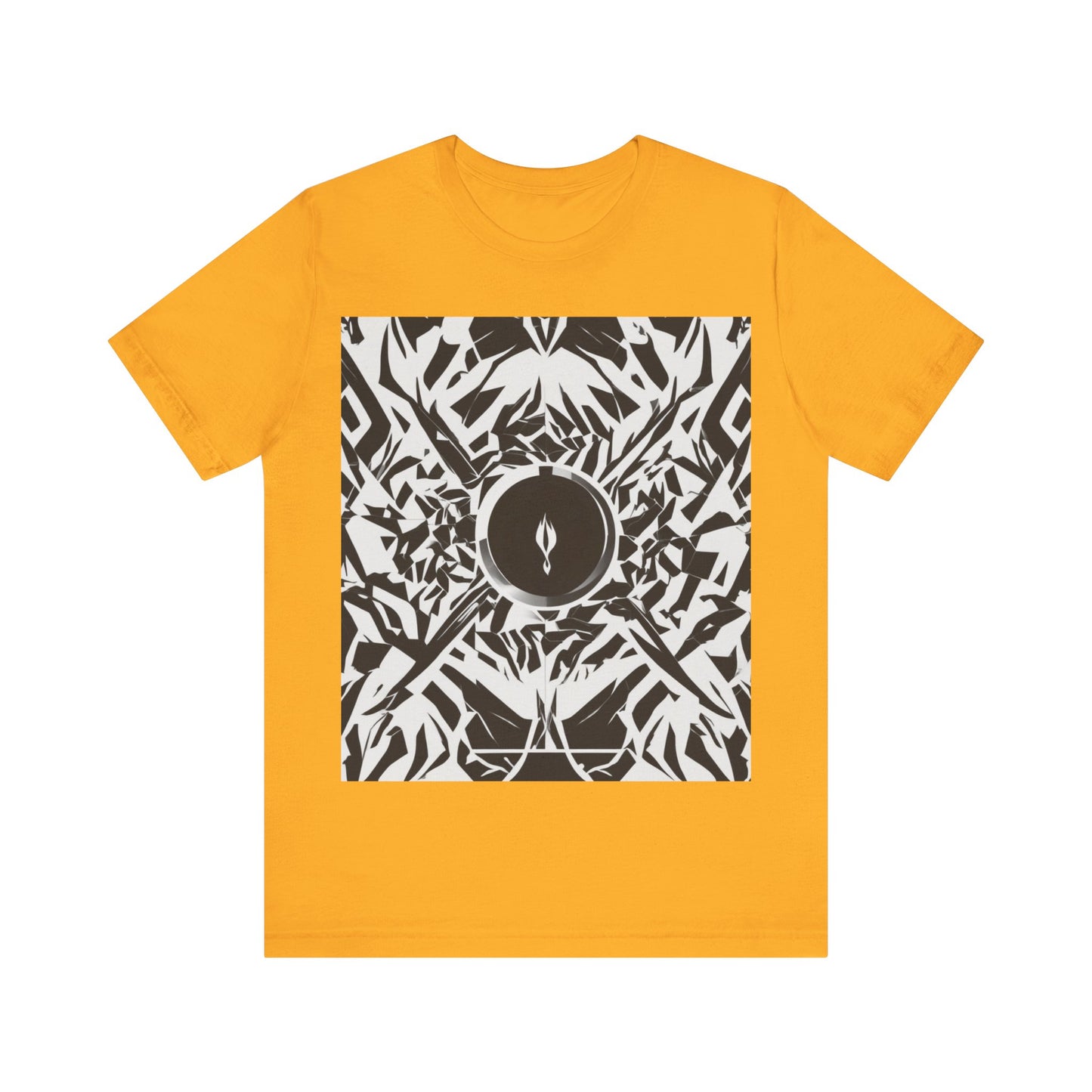 boostlete-am-crew-icon-flame-matte-geometric-0286 — Unisex Jersey Short Sleeve (B+C 3001)