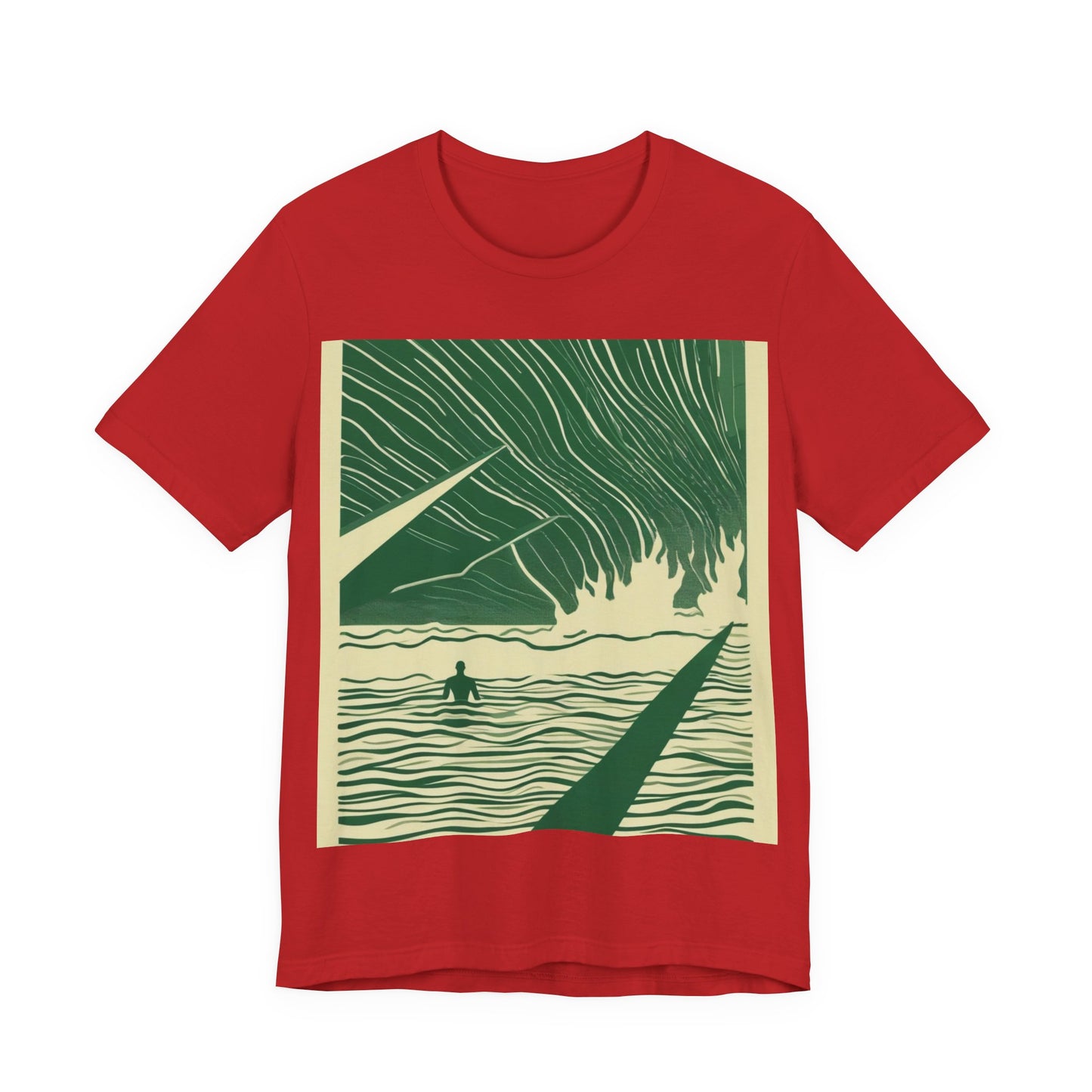 boostlete-mile-by-mile-icon-swimmer-motion-isometric-0078 — Unisex Jersey Short Sleeve (B+C 3001)