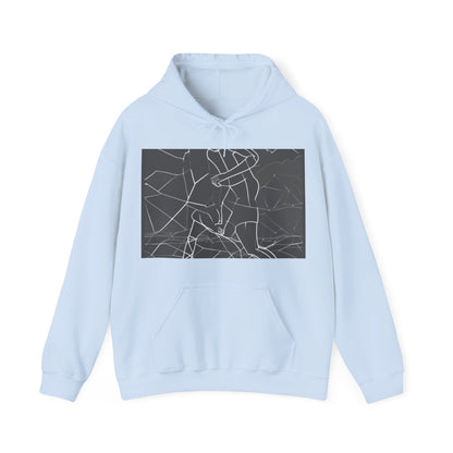 boostlete-pr-season-scene-runner-outline-geometric-1072 — Unisex Heavy Blend Hoodie (G18500)