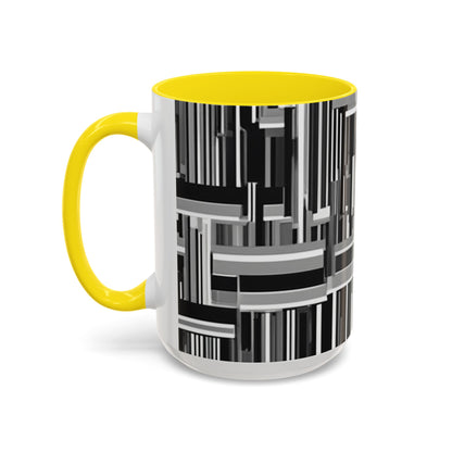 boostlete-recovery-progress-pattern-barcode-isometric-1023 — Accent Mug 11/15oz
