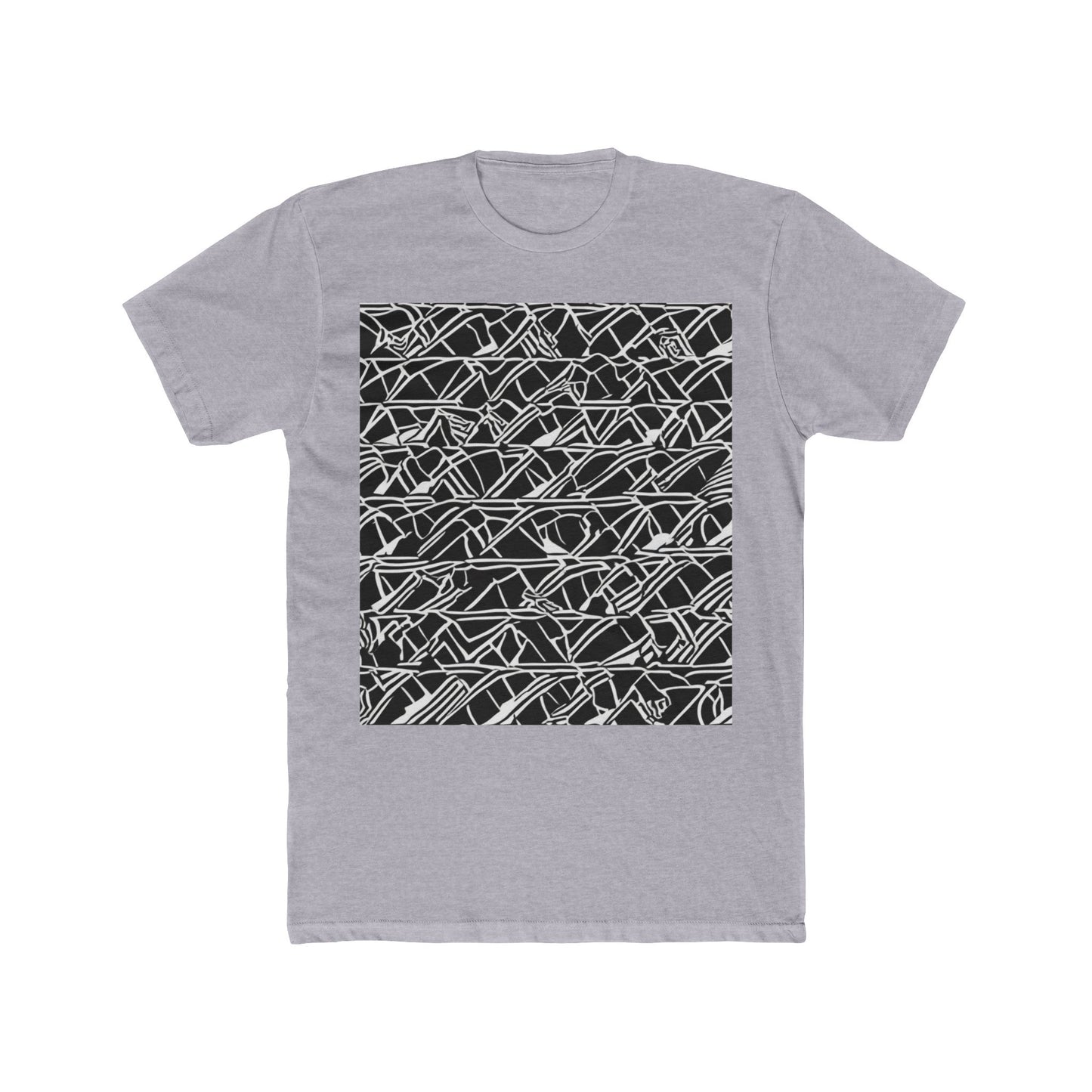 boostlete-boost-mode-pattern-stair-steps-athletic-0311 — Unisex Cotton Crew Tee (NL 3600)