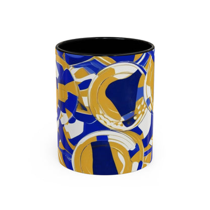 boostlete-field-day-icon-barbell-grainy-line-art-0906 — Accent Mug 11/15oz