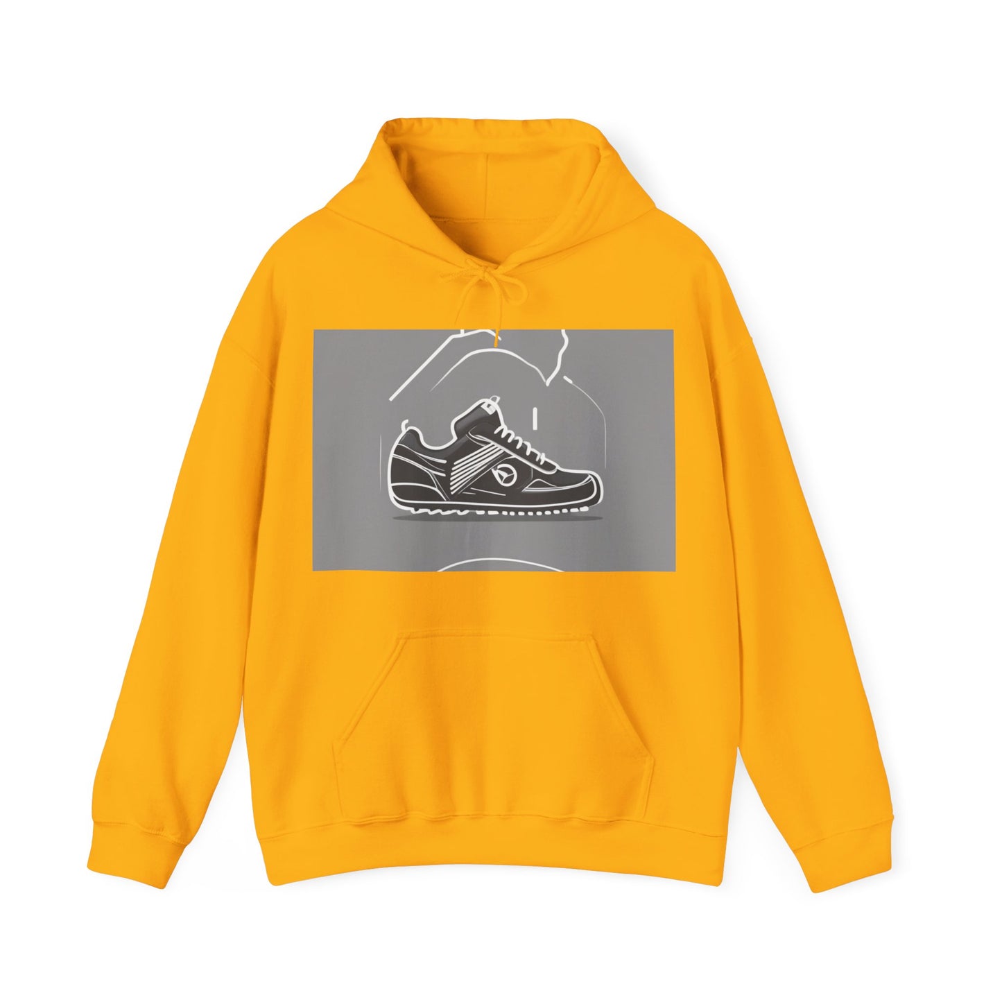 boostlete-boost-mode-icon-sneaker-offset-vector-0166 — Unisex Heavy Blend Hooded Sweatshirt (Gildan)