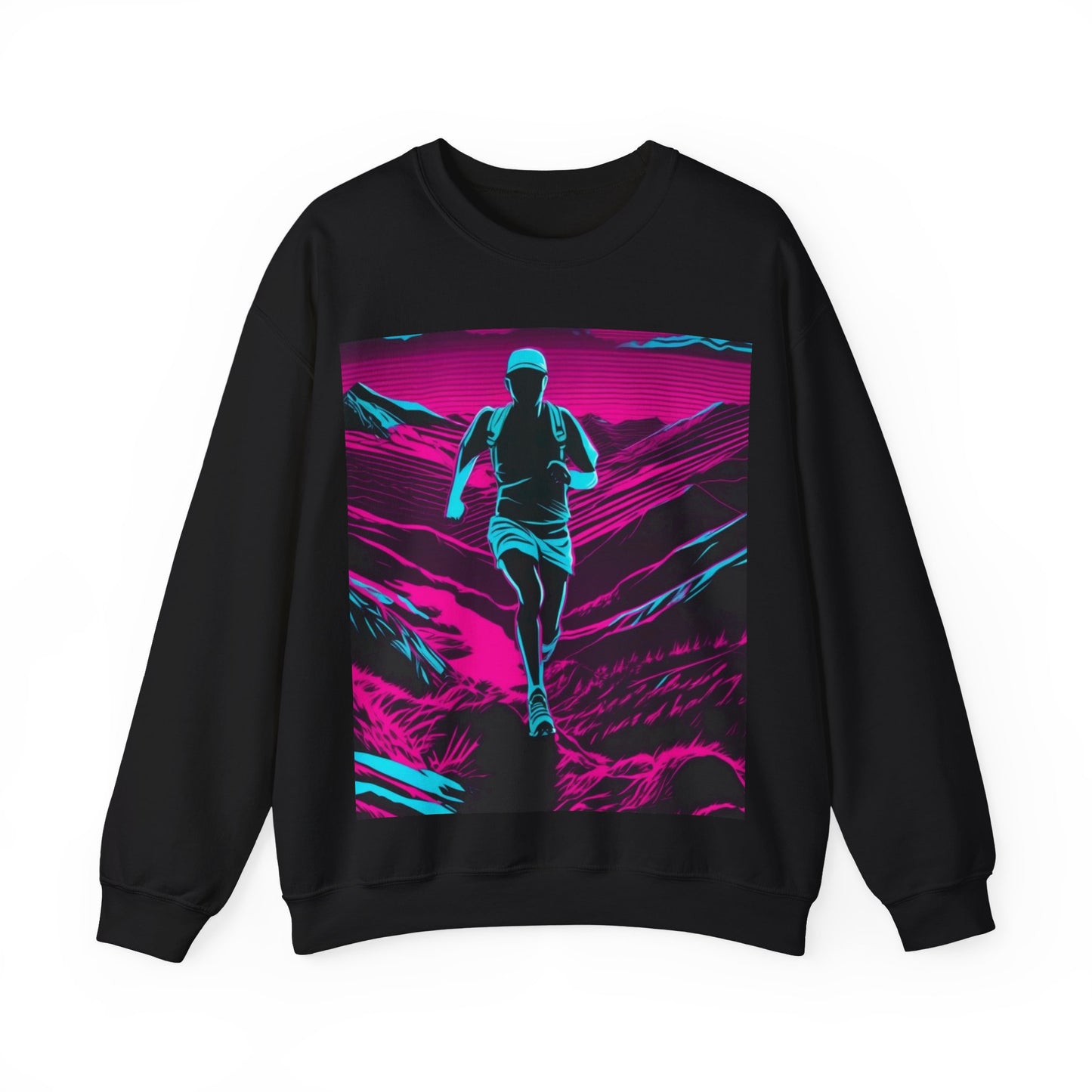 boostlete-am-crew-scene-trail-high-modern-0980 — Unisex Heavy Blend Crewneck (G18000)