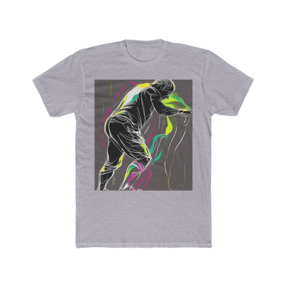 boostlete-iron-intent-scene-athlete-neon-monoline-0140 — Unisex Cotton Crew Tee (NL 3600)