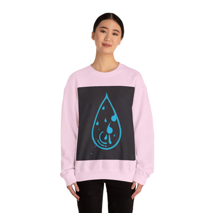 boostlete-iron-intent-icon-water-grainy-vector-0762 — Unisex Heavy Blend Crewneck (G18000)