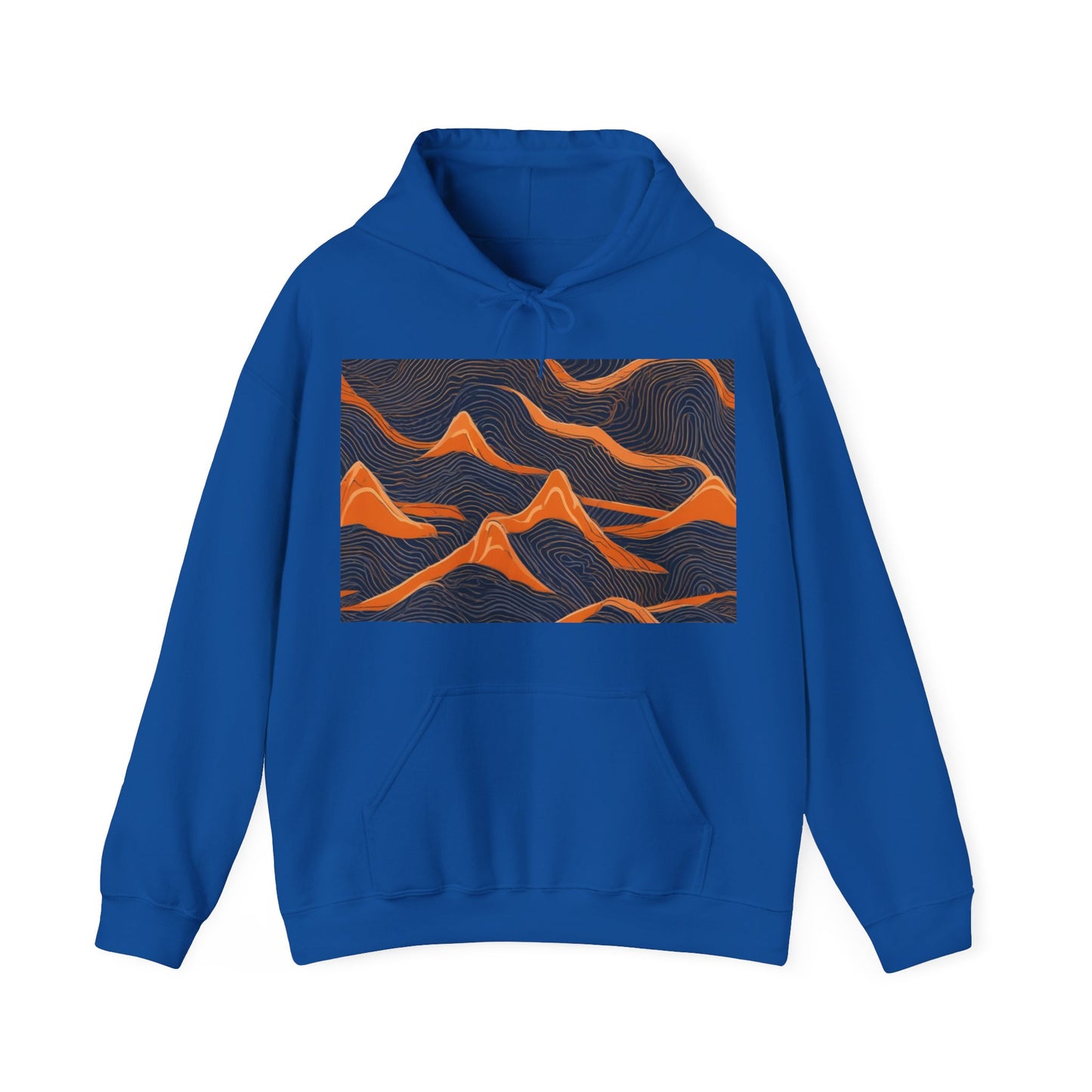 boostlete-boost-mode-pattern-topographic-engraved-0035 — Unisex Heavy Blend Hooded Sweatshirt (Gildan)
