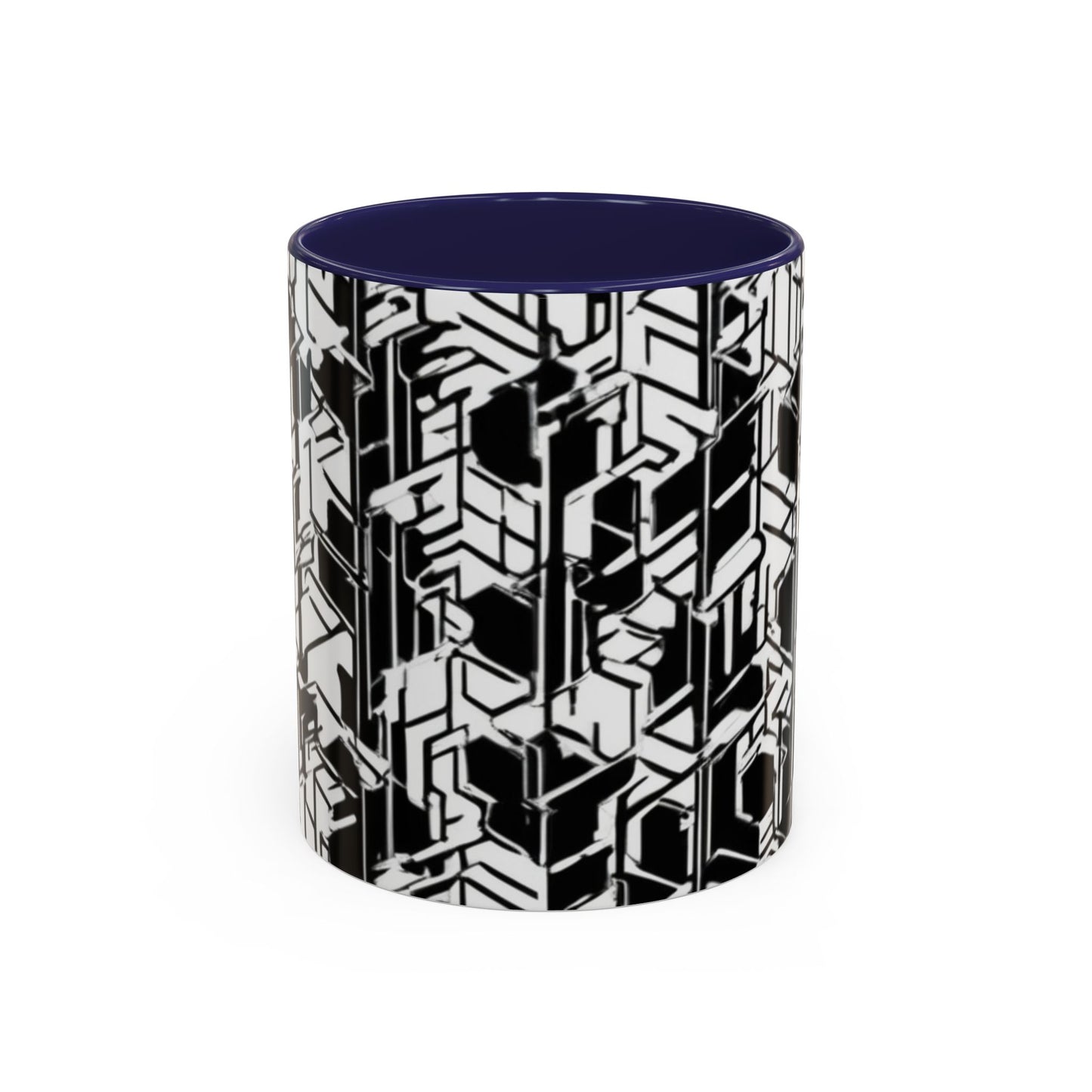 boostlete-field-day-pattern-micro-blueprint-0927 — Accent Mug 11/15oz