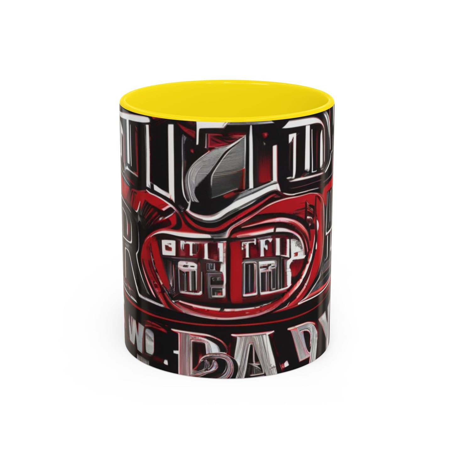 boostlete-boost-mode-type-win-the-day-outline-over-solid-monoline-0477 — Accent Mug 11/15oz