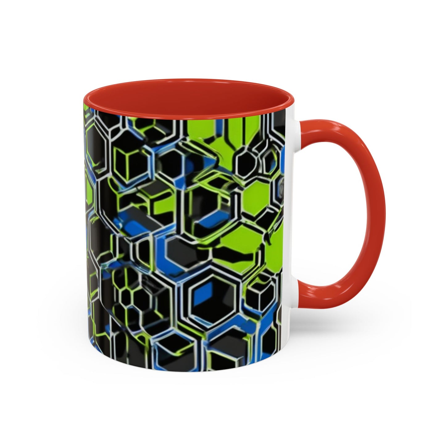 boostlete-recovery-progress-pattern-hex-blueprint-0007 — Accent Mug 11oz/15oz