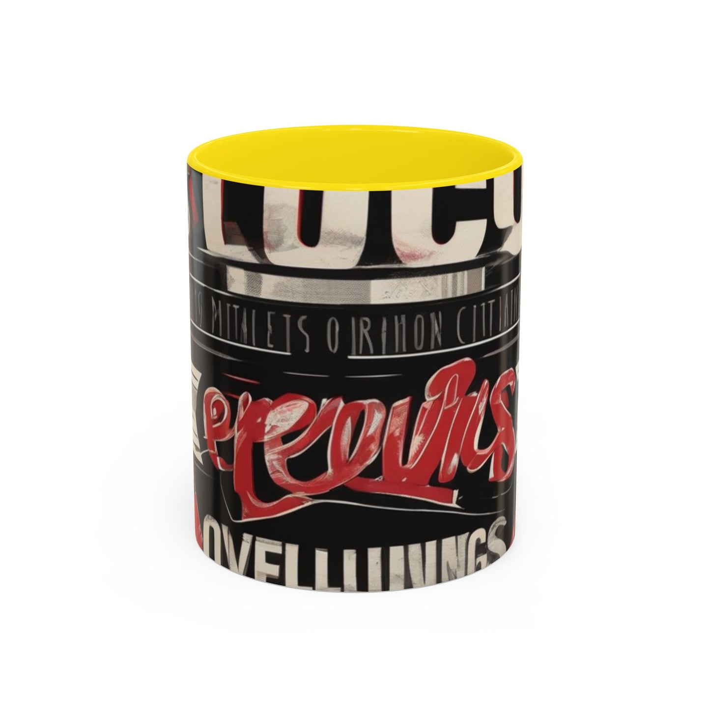 boostlete-mile-by-mile-type-focus-over-feelings-split-retro-0841 — Accent Mug 11/15oz