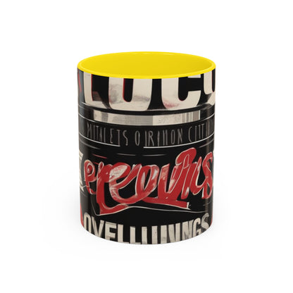 boostlete-mile-by-mile-type-focus-over-feelings-split-retro-0841 — Accent Mug 11/15oz