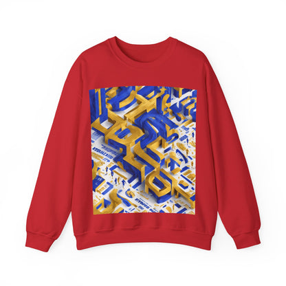 boostlete-iron-intent-type-one-more-rep-arc-isometric-0069 — Unisex Heavy Blend Crewneck Sweatshirt (Gildan)