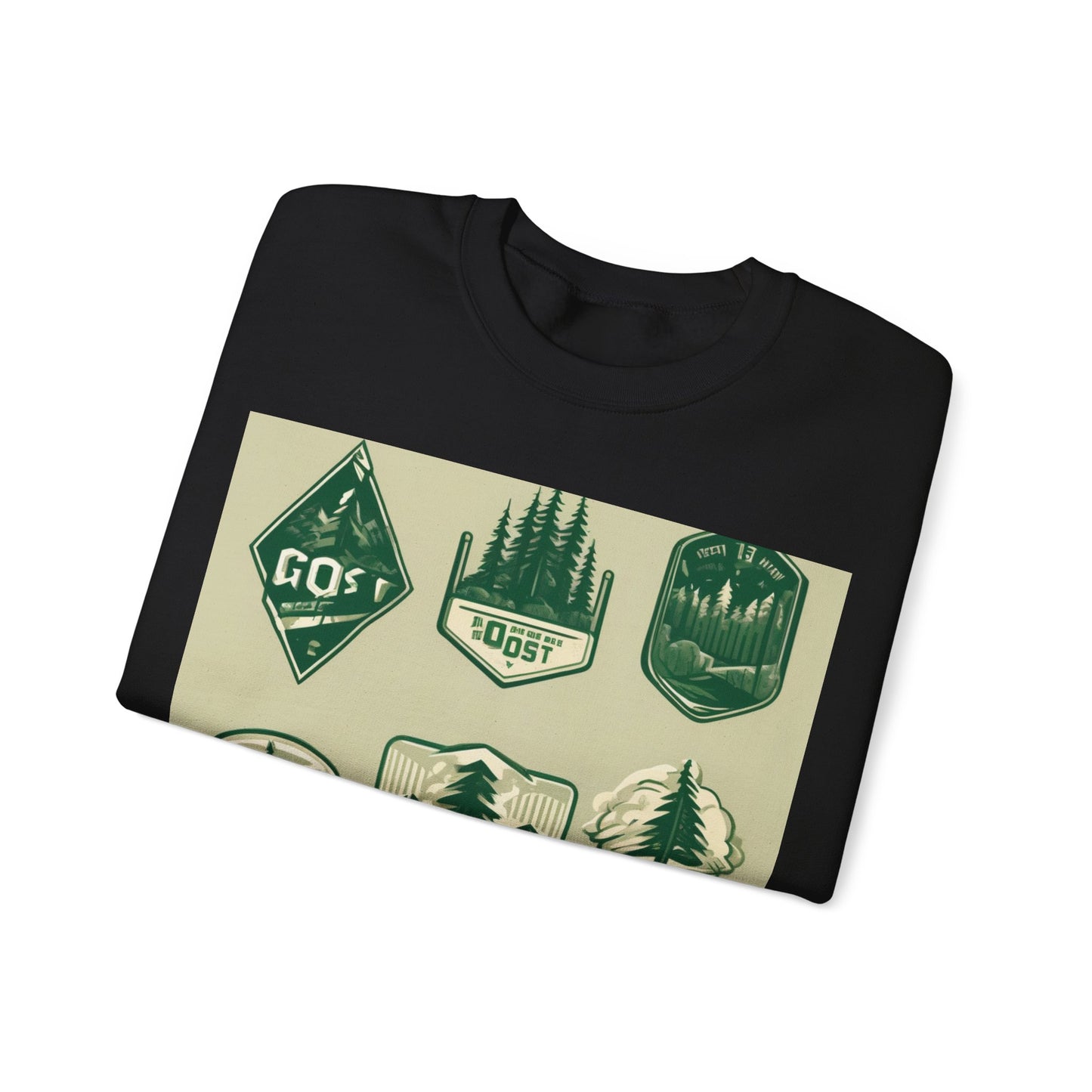 boostlete-mile-by-mile-type-go-get-one-micro-isometric-0441 — Unisex Heavy Blend Crewneck (G18000)