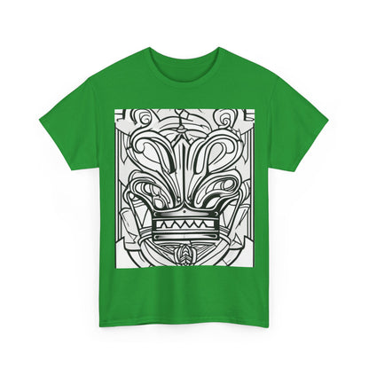 boostlete-boost-mode-icon-crown-offset-line-art-0190 — Unisex Heavy Cotton Tee (Gildan 5000)