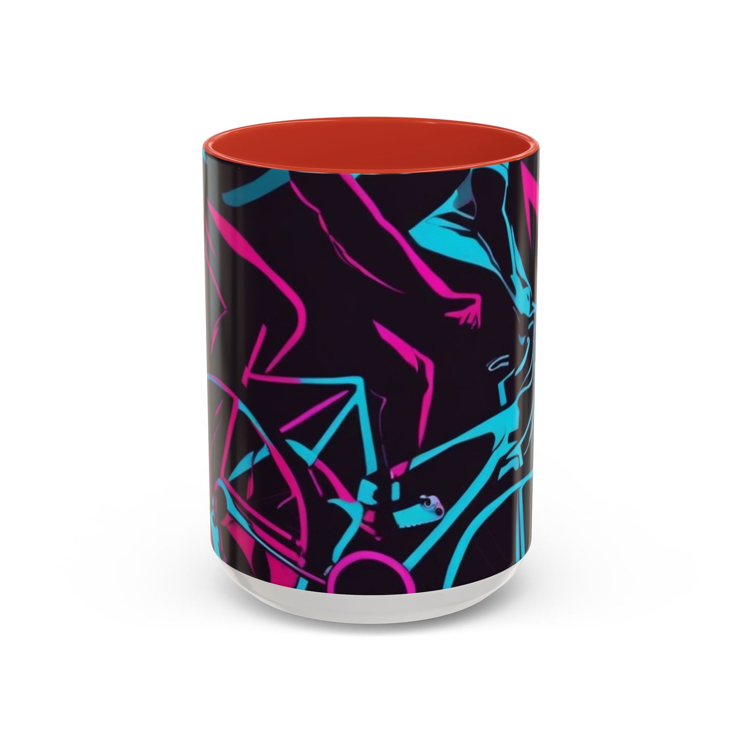 boostlete-rise-grind-scene-cyclist-outline-vector-0868 — Accent Mug 11/15oz