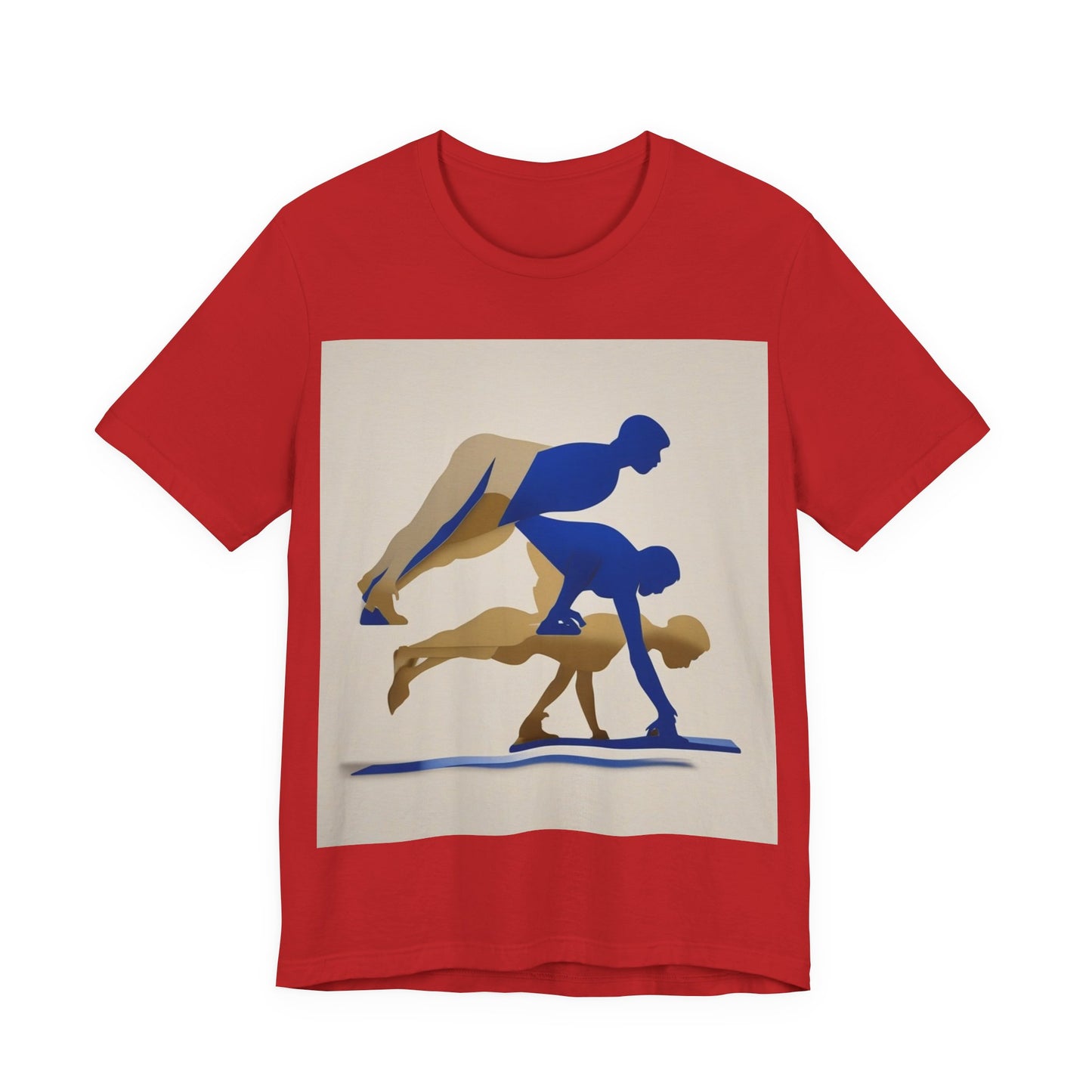 boostlete-mile-by-mile-scene-push-up-duotone-paper-0040 — Unisex Jersey Short Sleeve (B+C 3001)