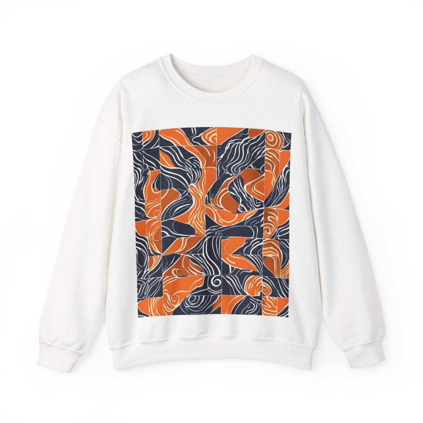 boostlete-rise-grind-pattern-sprint-vector-0207 — Unisex Heavy Blend Crewneck Sweatshirt (Gildan)