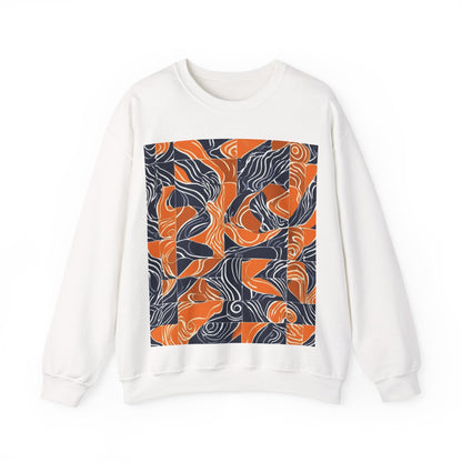 boostlete-rise-grind-pattern-sprint-vector-0207 — Unisex Heavy Blend Crewneck Sweatshirt (Gildan)