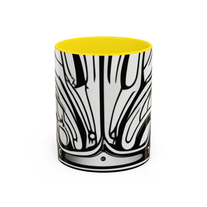 boostlete-boost-mode-icon-crown-offset-line-art-0190 — Accent Mug 11oz/15oz