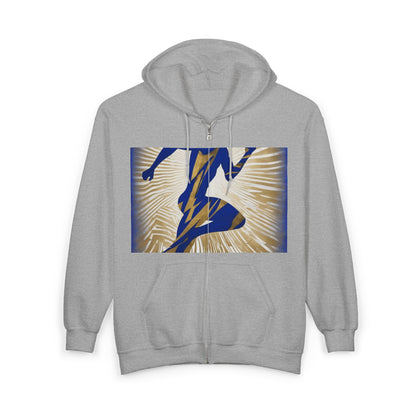 boostlete-field-day-scene-sprinter-motion-paper-0496 — Unisex Heavy Blend Full-Zip Hooded Sweatshirt