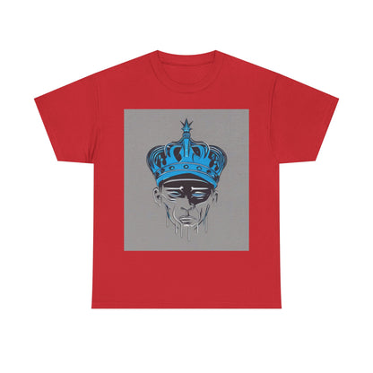 boostlete-am-crew-icon-crown-grainy-monoline-0022 — Unisex Heavy Cotton Tee (Gildan 5000)