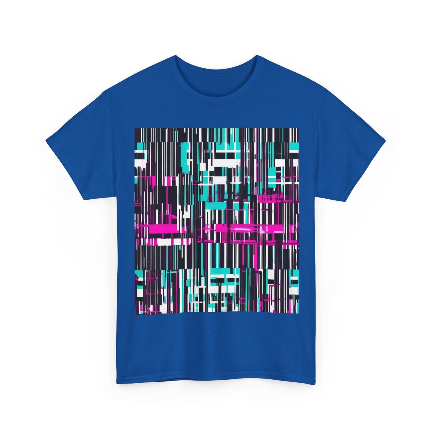 boostlete-am-crew-pattern-barcode-bold-0023 — Unisex Heavy Cotton Tee (Gildan 5000)