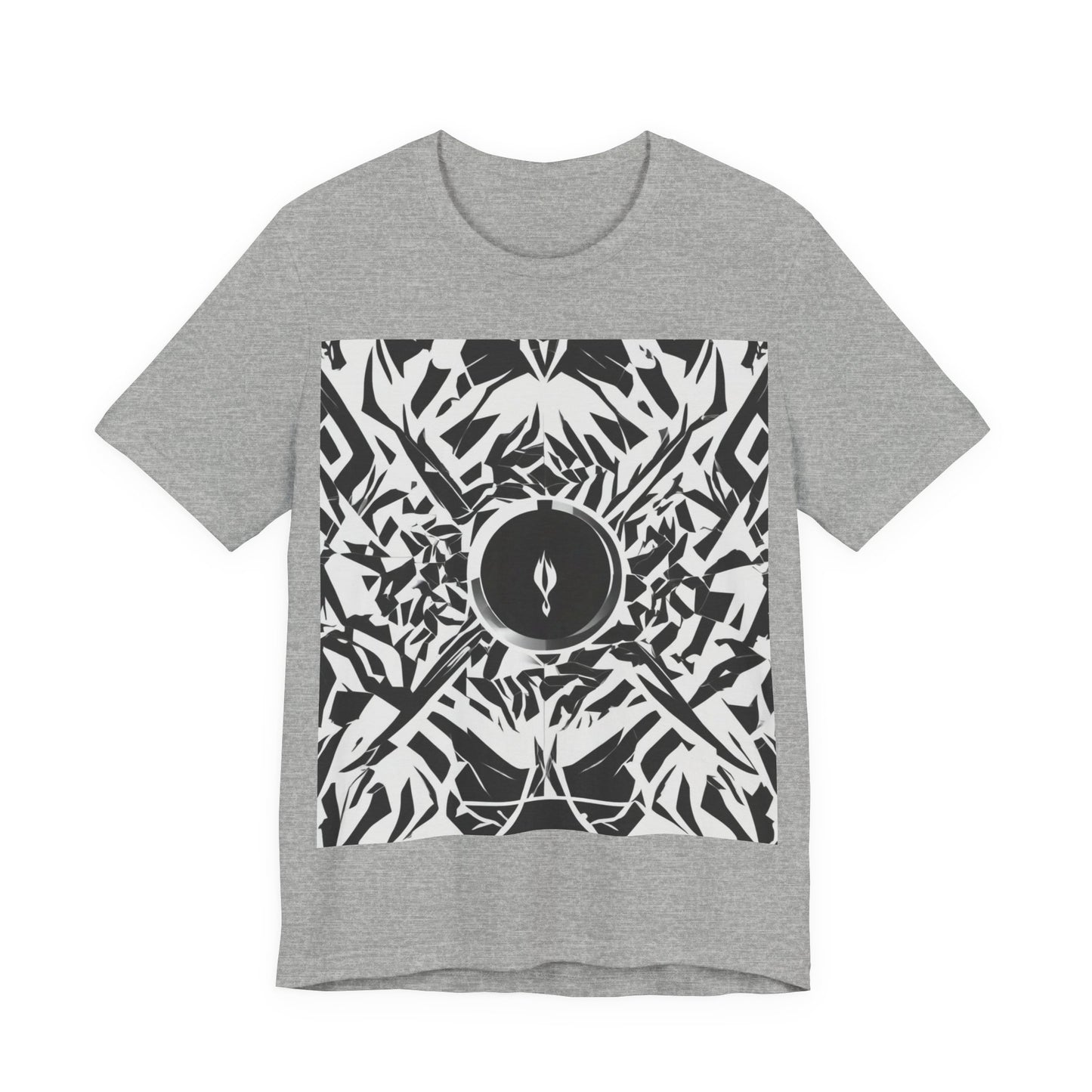 boostlete-am-crew-icon-flame-matte-geometric-0286 — Unisex Jersey Short Sleeve (B+C 3001)