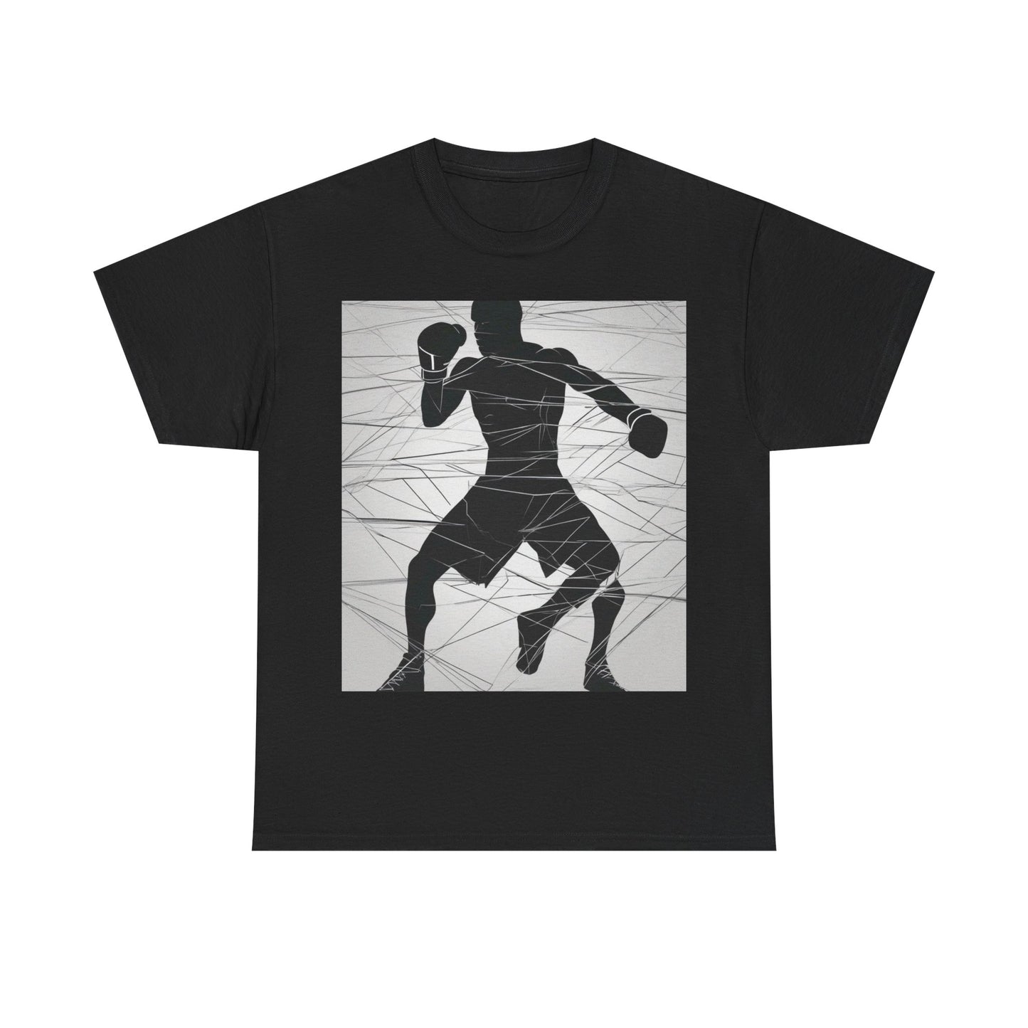 boostlete-mile-by-mile-scene-boxer-motion-geometric-0028 — Unisex Heavy Cotton Tee (Gildan 5000)