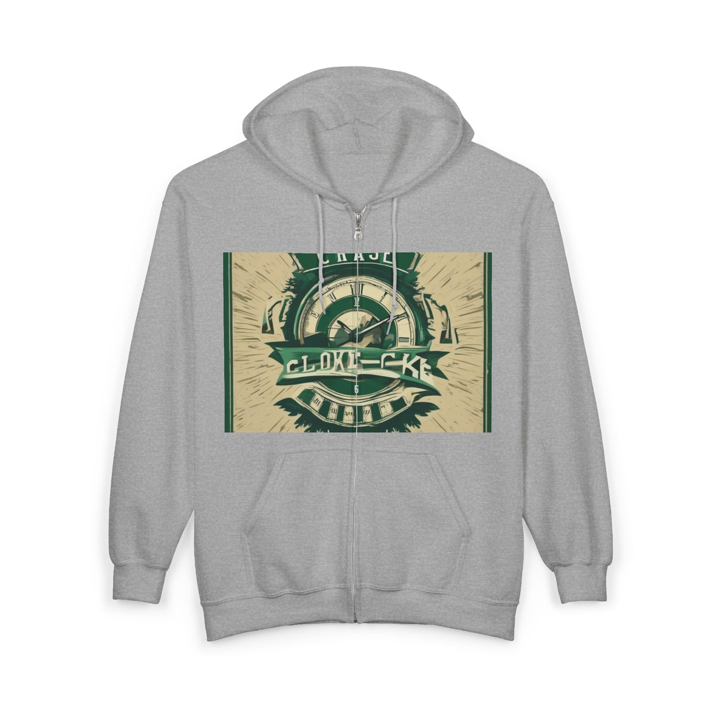 boostlete-mile-by-mile-type-chase-the-clock-banner-athletic-0013 — Unisex Heavy Blend Full-Zip Hooded Sweatshirt