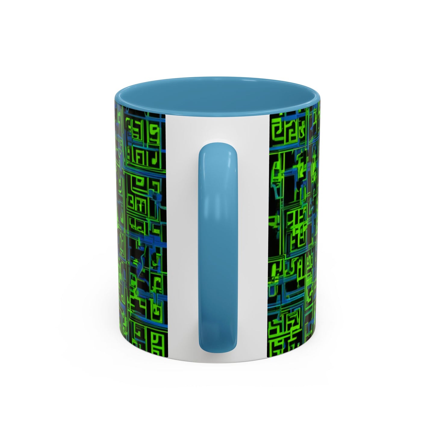 boostlete-mile-by-mile-pattern-plate-number-blueprint-0147 — Accent Mug 11oz/15oz