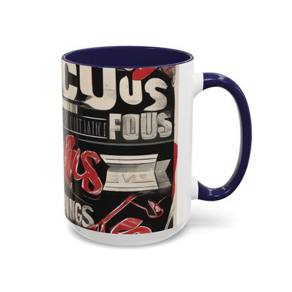 boostlete-mile-by-mile-type-focus-over-feelings-split-retro-0841 — Accent Mug 11/15oz